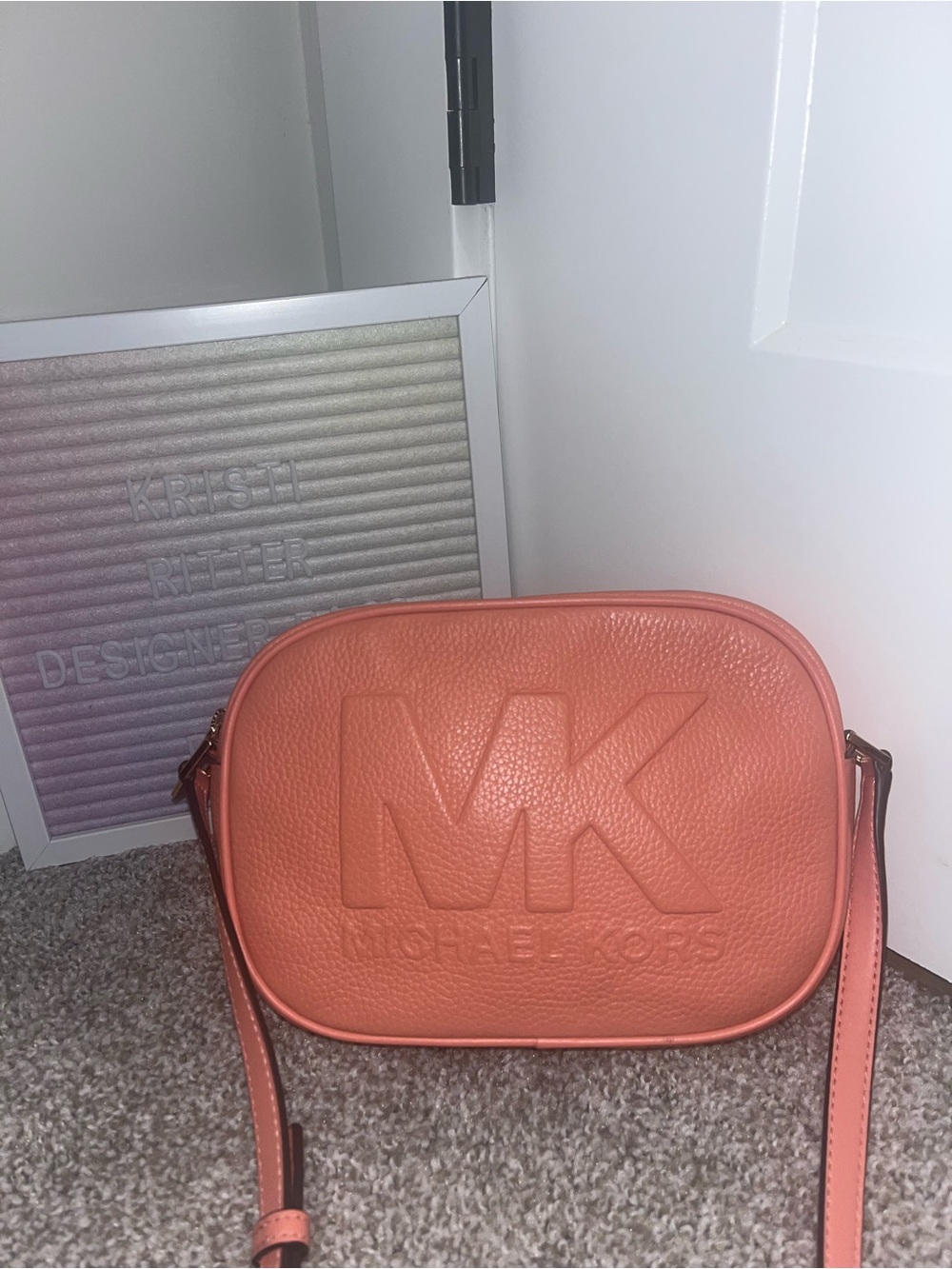 Michael Kors Embossed Jet Set Crossbody - Picture 2 of 8